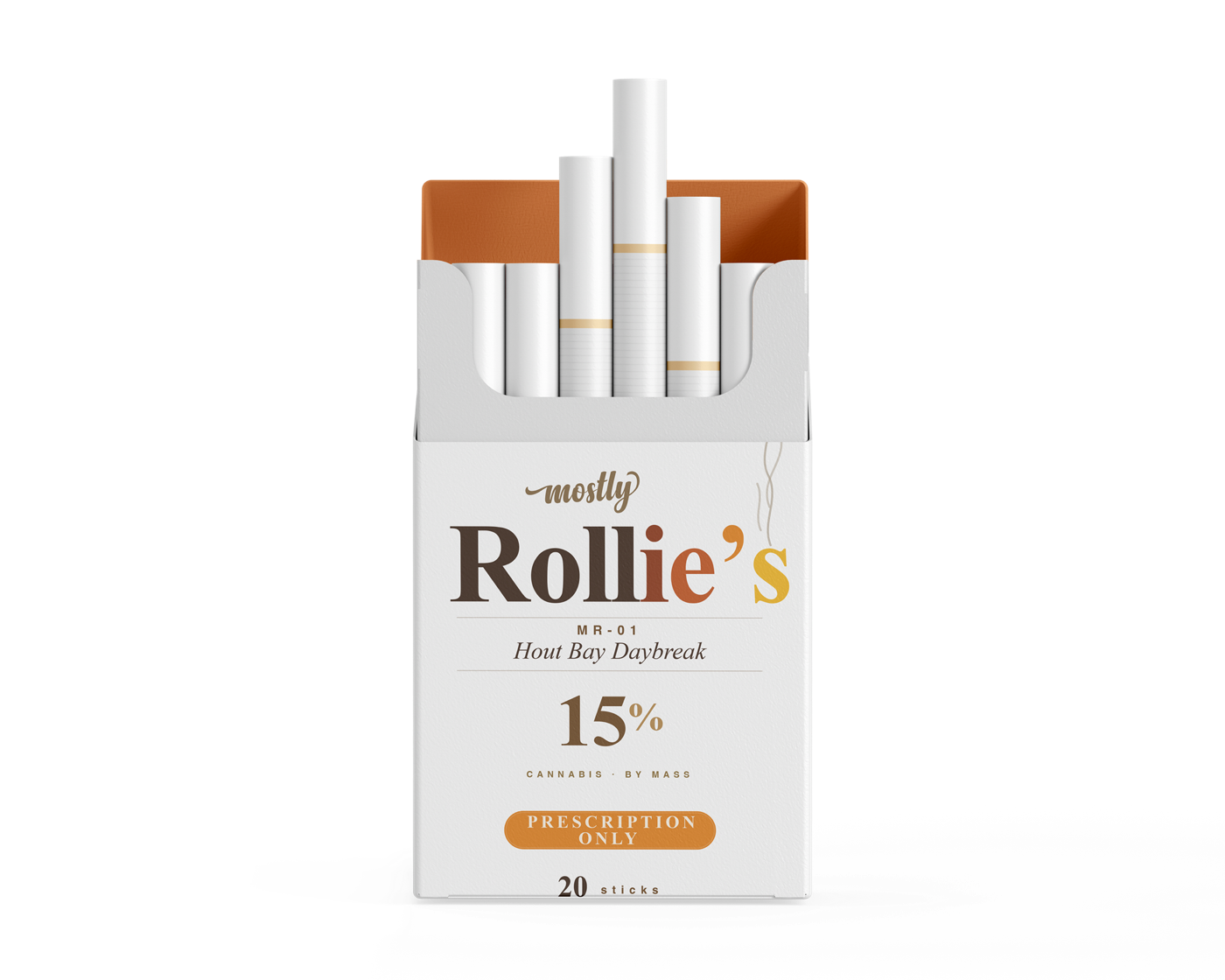 Mostly Rollie's pack — MR-01 Hout Bay Daybreak, 15% cannabis, Prescription Only